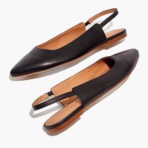 NIB Madewell Margot Slingback sz 9 black leather